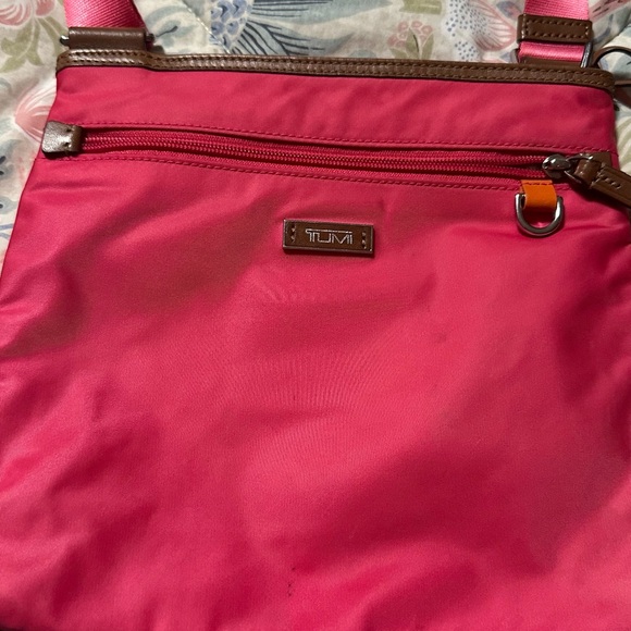 Tumi pink purse 10x9 1/2 - Picture 6 of 10